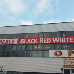 Tablice informacyjne Agencja reklamowa Next Reklama Black Red White