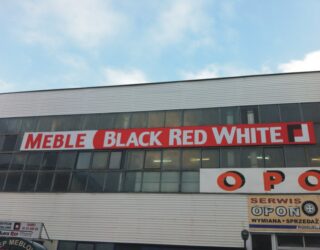 Tablice informacyjne Agencja reklamowa Next Reklama Black Red White