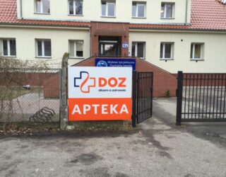 Tablice informacyjne Agencja reklamowa Next Reklama DOZ apteka