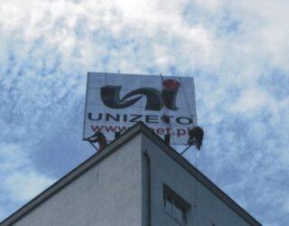 Tablice informacyjne Agencja reklamowa Next Reklama Unizeto